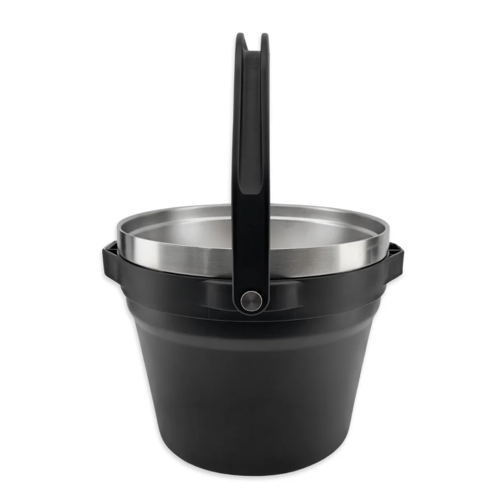 VINKA - Double Walled Vacuum Insulated Ice Bucket (7L) - Matte Black - Image 9